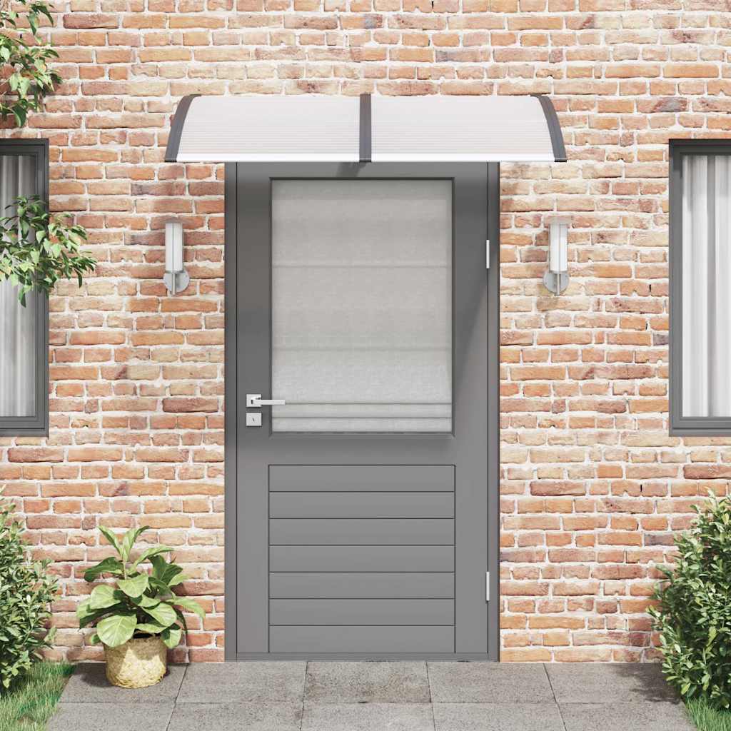 Tettoia per Porta Nera 150x100 cm Policarbonato