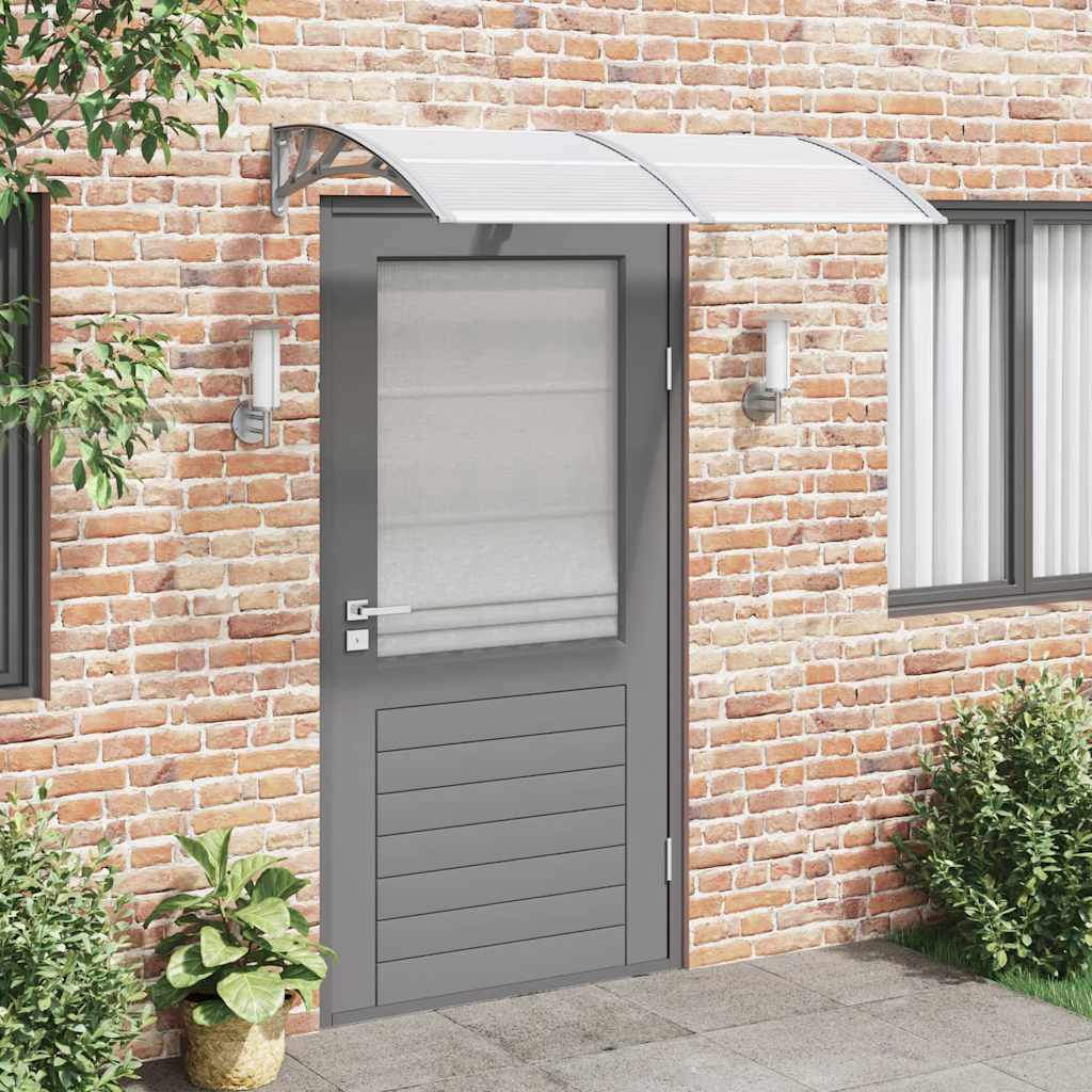 Tettoia per Porta Grigia 150x100 cm Policarbonato