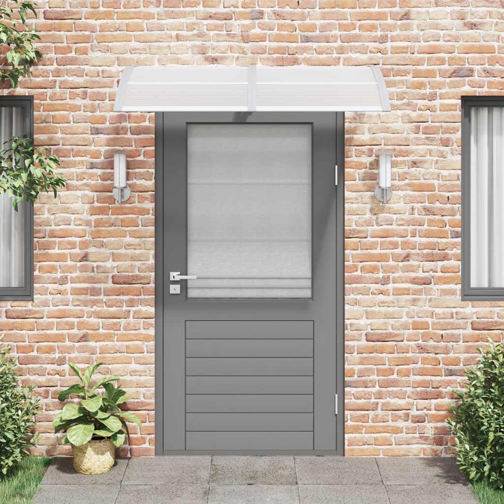 Tettoia per Porta Grigia 150x100 cm Policarbonato