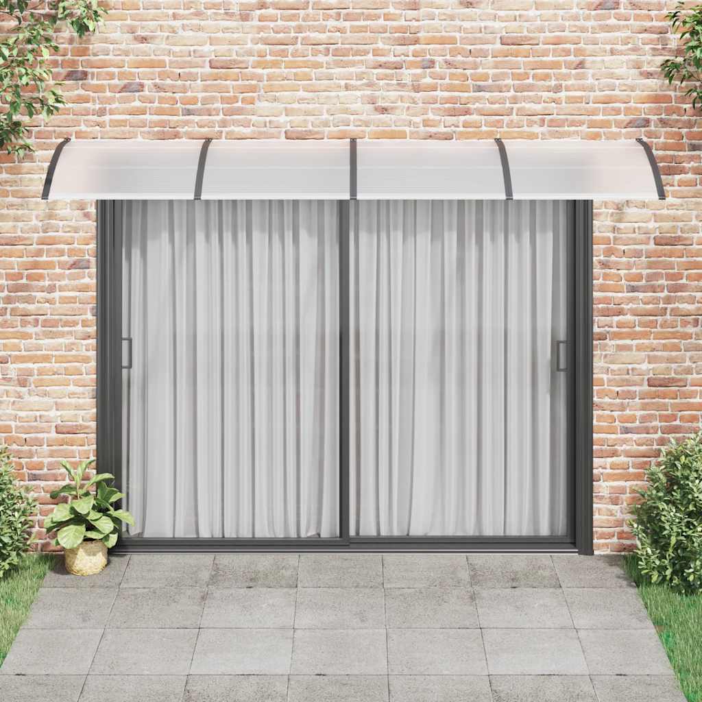 Tettoia per Porta Nera 350x100 cm in Policarbonato