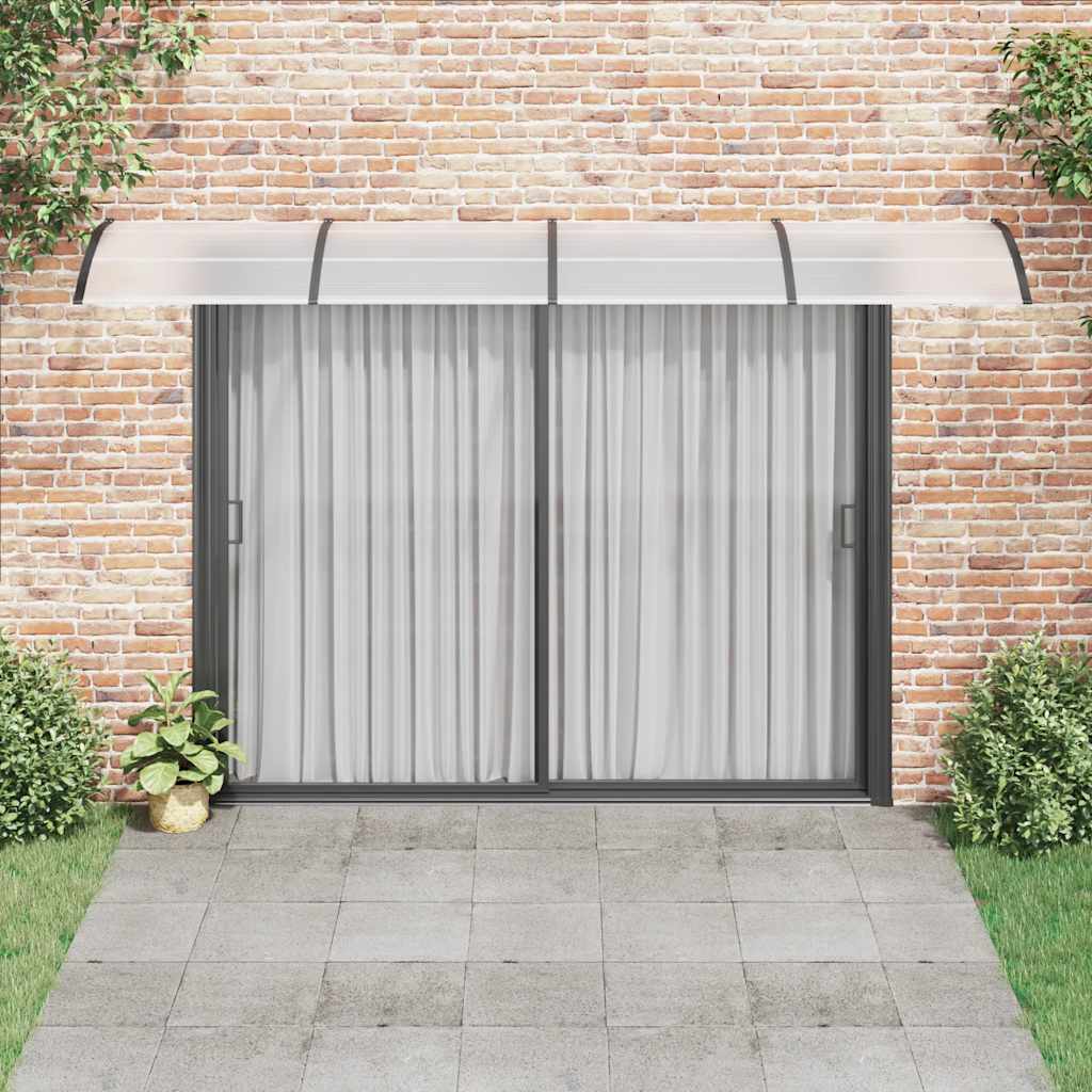 Tettoia per Porta Nera 400x100 cm in Policarbonato