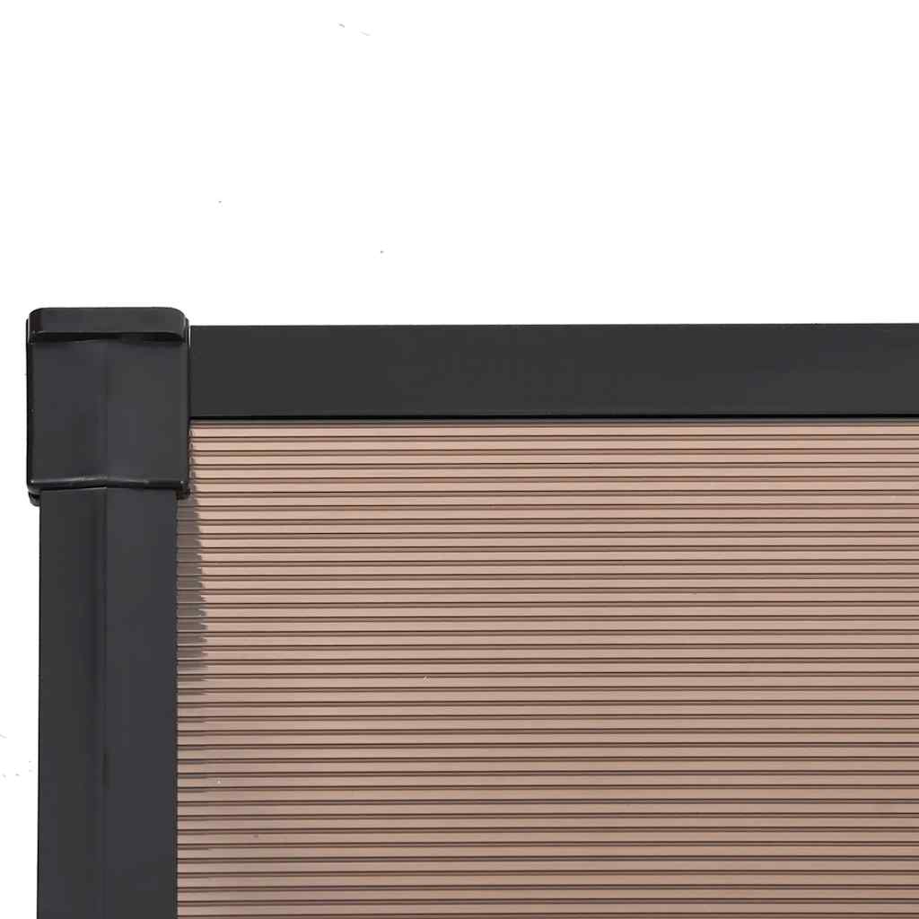 Tettoia per Porta Nera 239x90 cm in Policarbonato