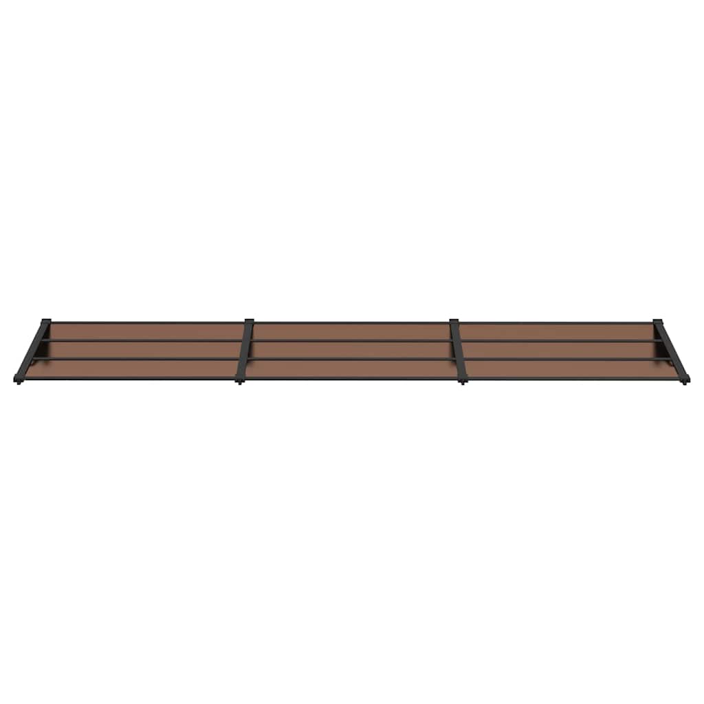 Tettoia per Porta Nera 358,5x90 cm in Policarbonato