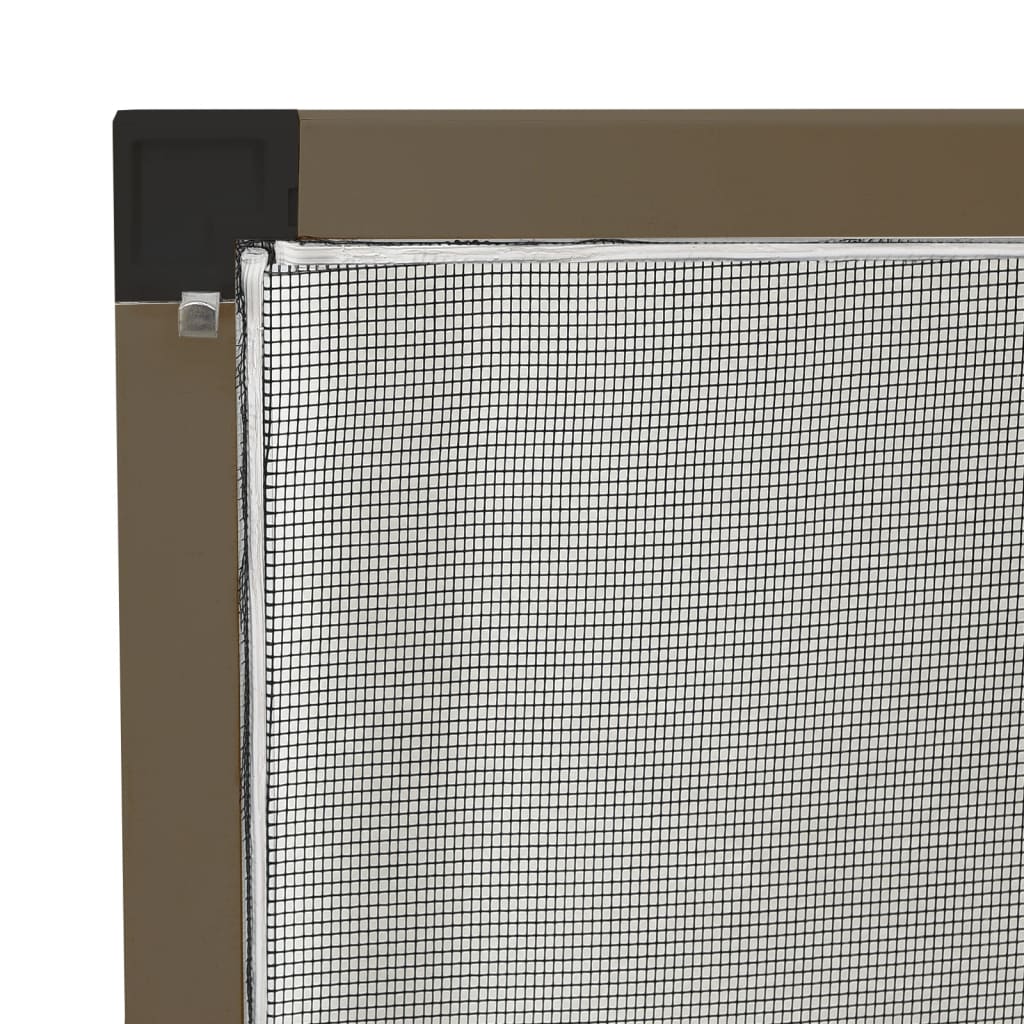 Zanzariera per Finestre Marrone 80x100 cm