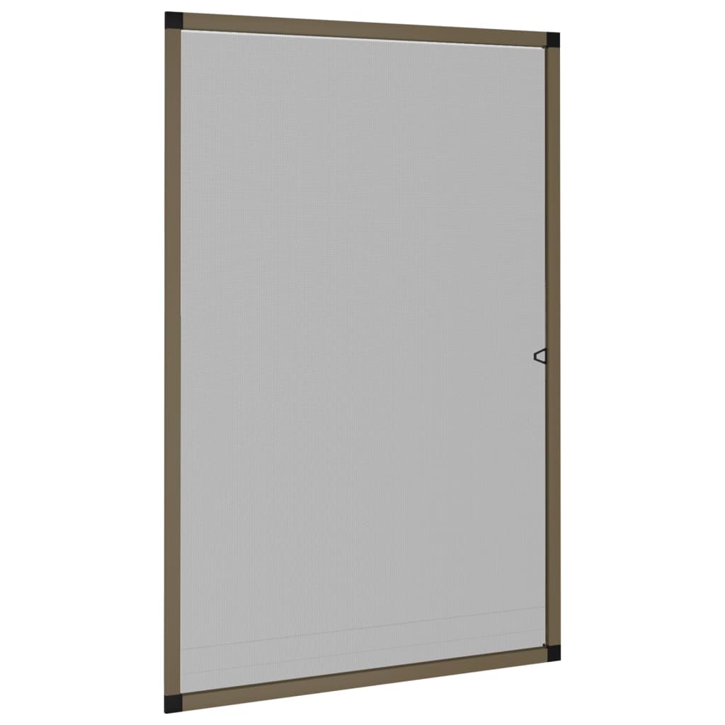 Zanzariera per Finestre Marrone 80x120 cm