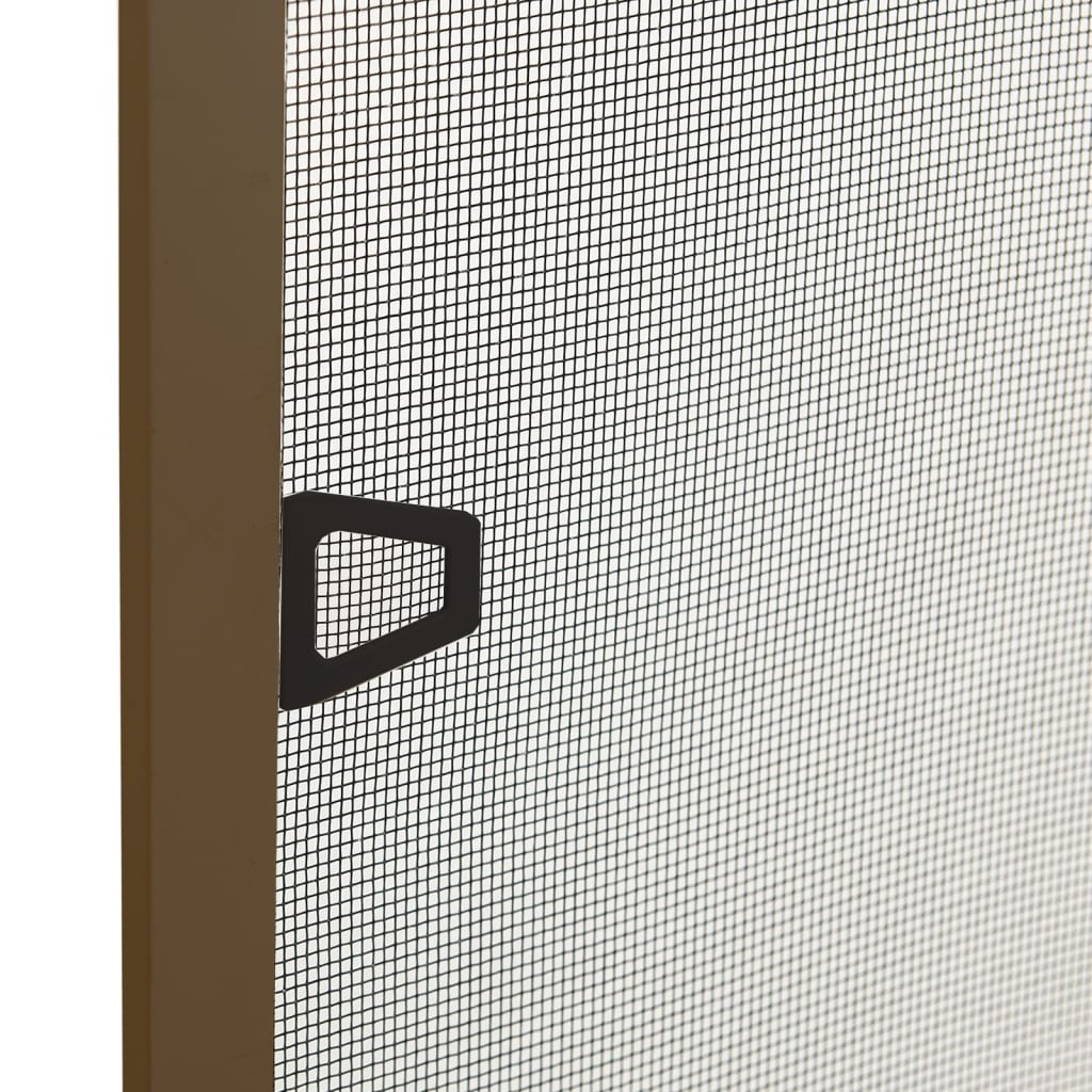 Zanzariera per Finestre Marrone 80x120 cm