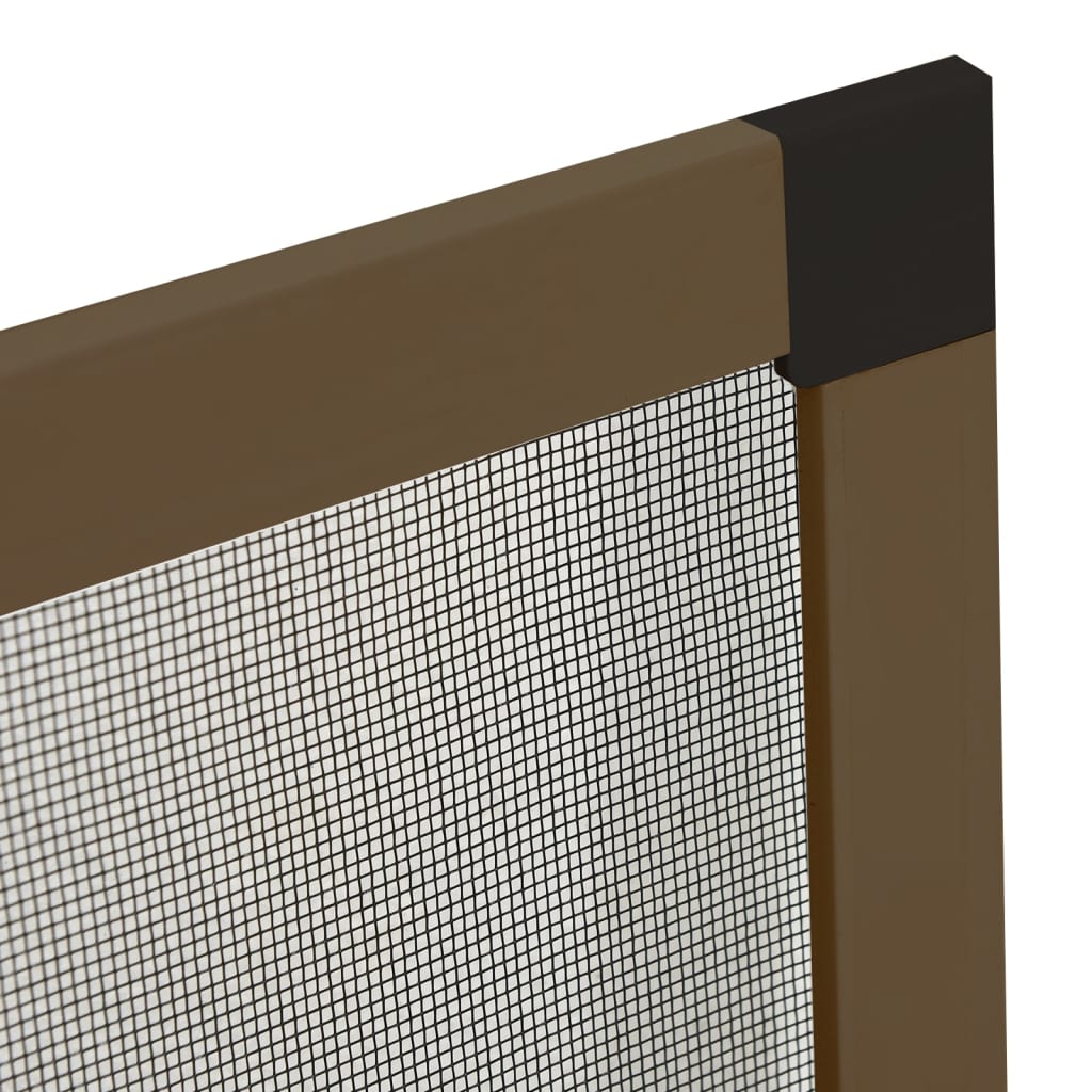 Zanzariera per Finestre Marrone 80x120 cm
