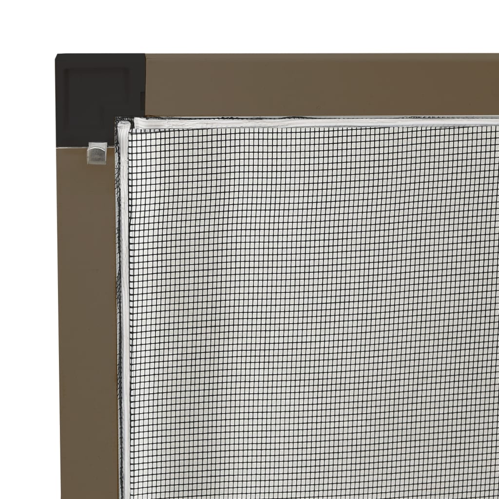 Zanzariera per Finestre Marrone 80x120 cm