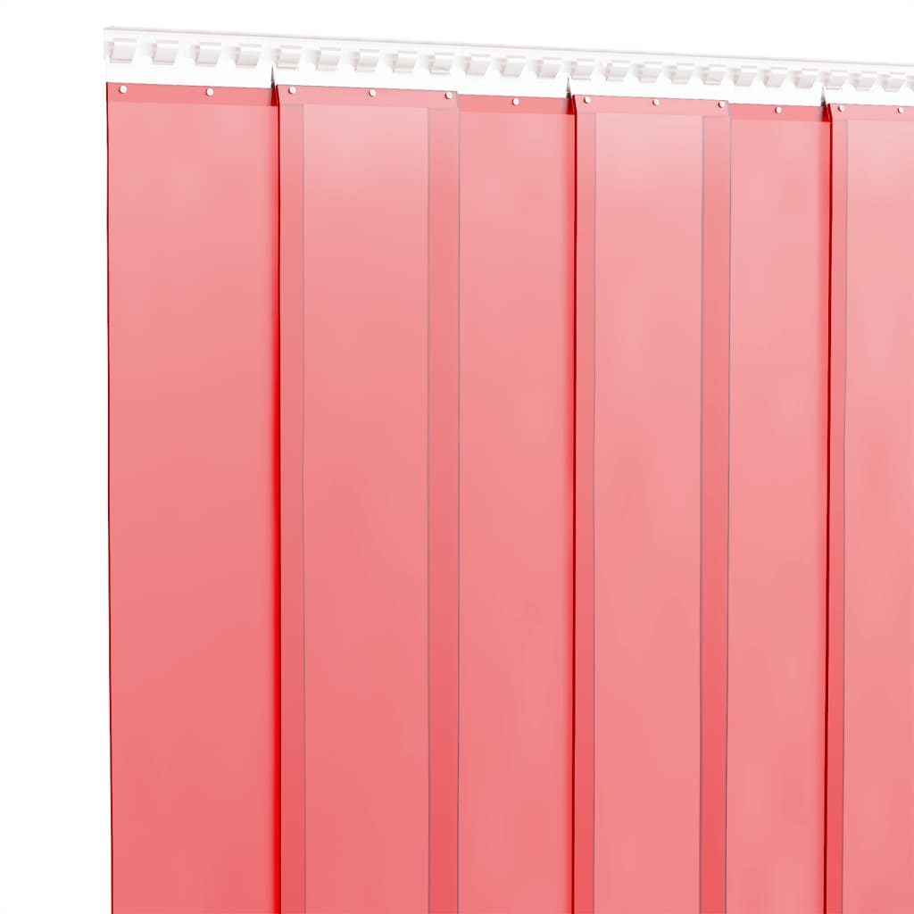 Tenda per Porte Rossa 200 mm x 1,6 mm 10 m in PVC