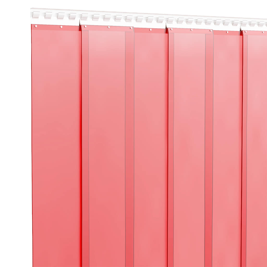 Tenda per Porte Rossa 200 mm x 1,6 mm 50 m in PVC