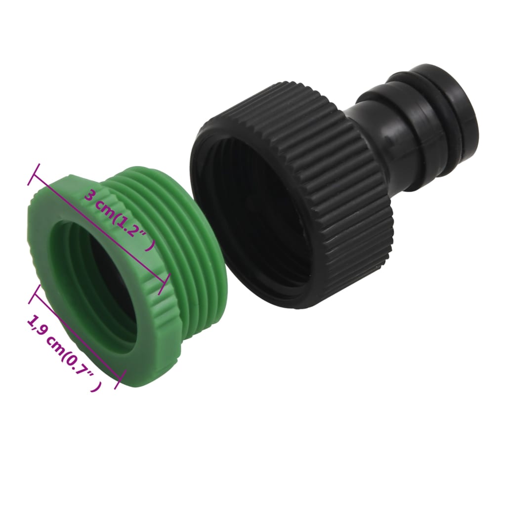 Set Tubo da Giardino con Raccordi Verde 0,5" 20 m in PVC