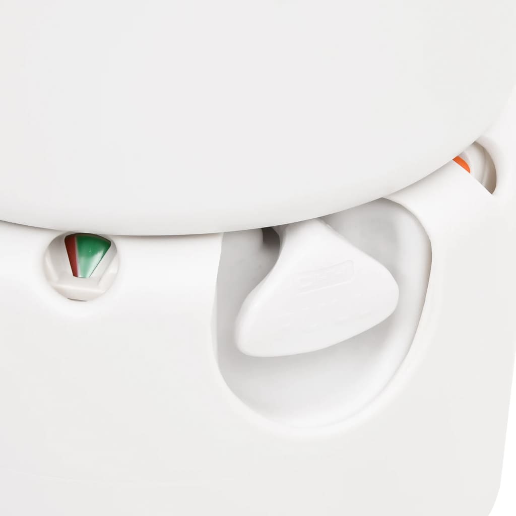 Toilette Integrata da Campeggio Bianca 24x17 L HDPE e Acciaio