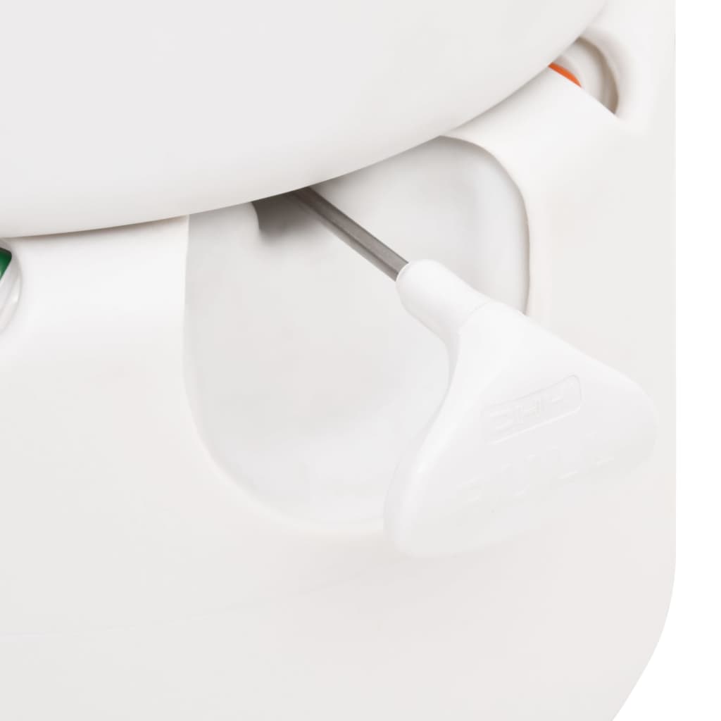 Toilette Integrata da Campeggio Bianca 24+17 L HDPE e Smalto