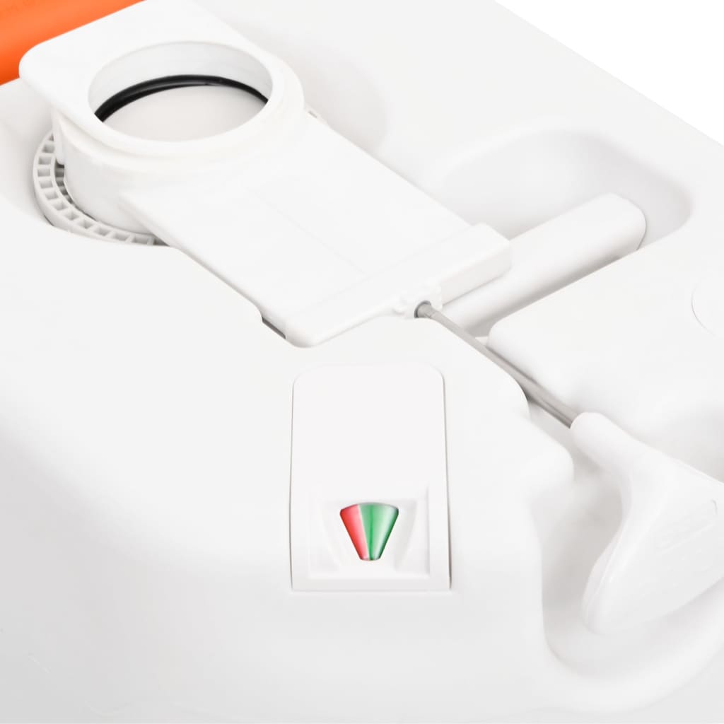 Toilette Integrata da Campeggio Bianca 24+17 L HDPE e Smalto