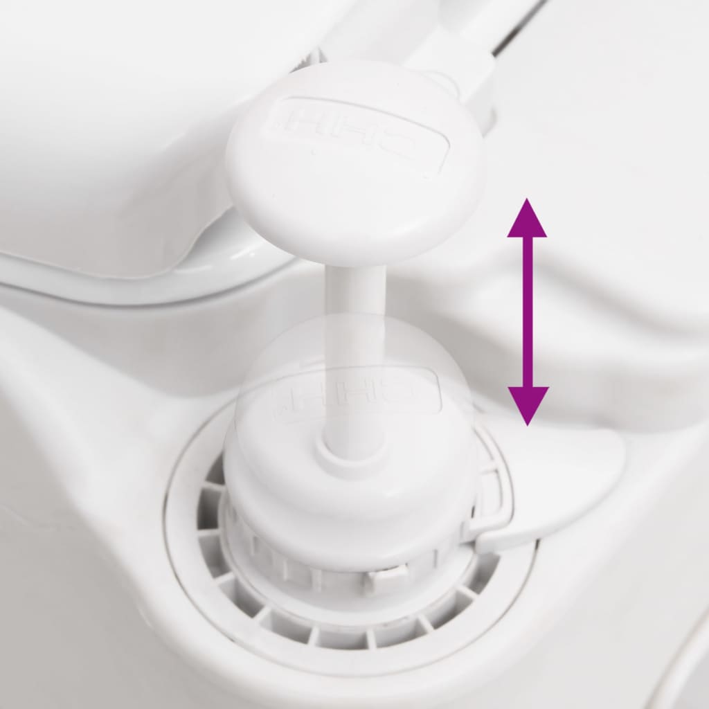 Toilette Integrata da Campeggio Bianca 24+17 L HDPE e PP