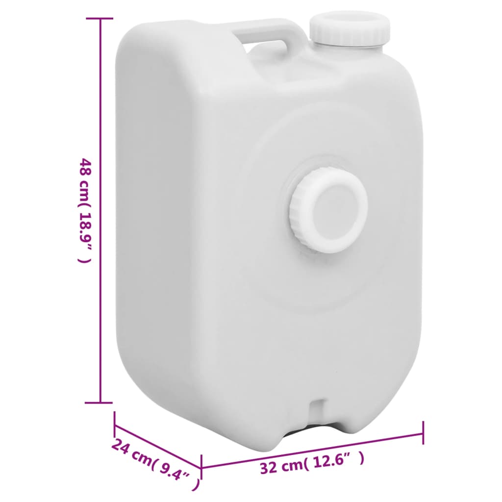 Serbatoio Acqua Portatile 24 L Grigio