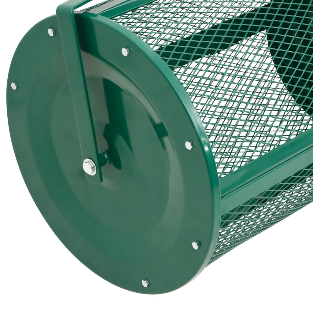 Spandiconcime Verde Ø40x60 cm in Acciaio