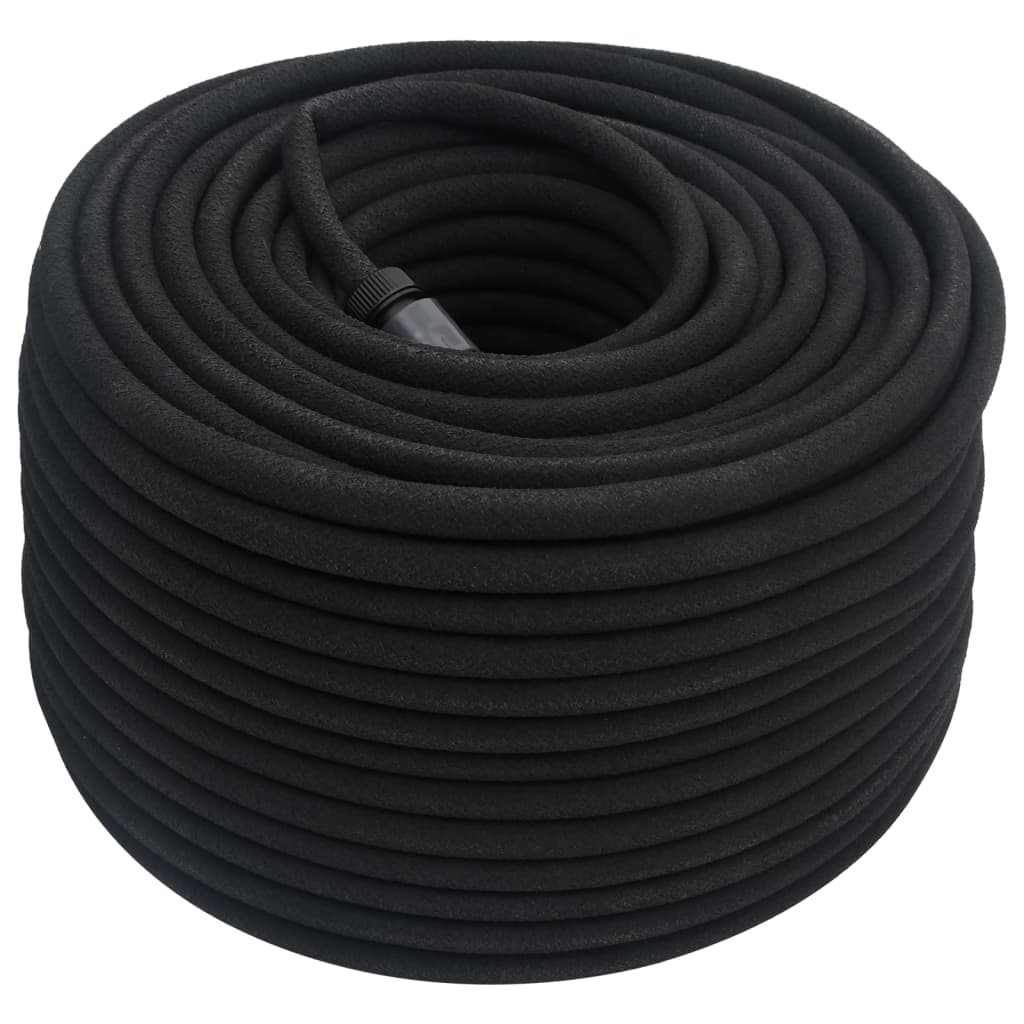 Tubo di Irrigazione da Giardino Nero 0,6" 50 m in Gomma