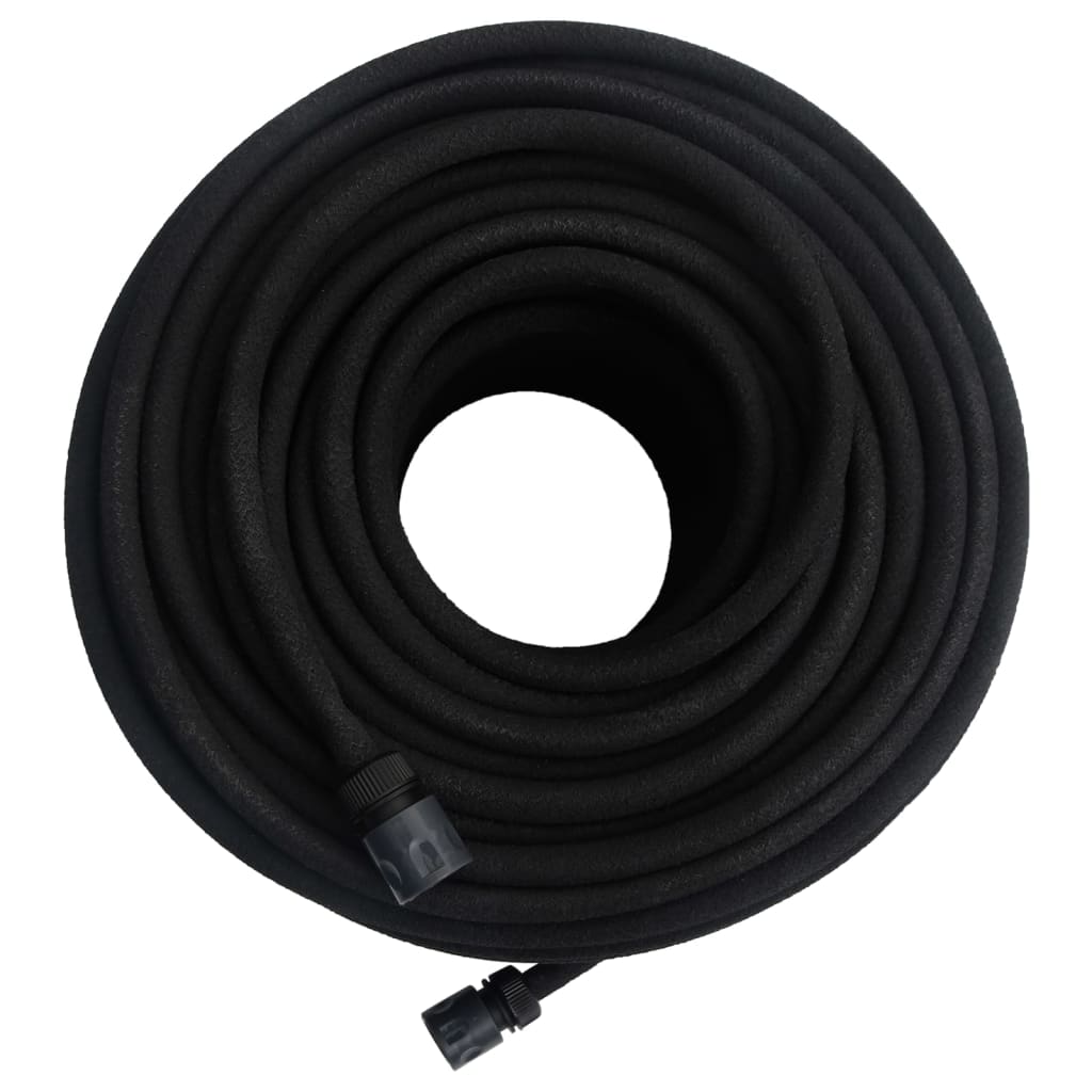 Tubo di Irrigazione da Giardino Nero 0,6" 50 m in Gomma