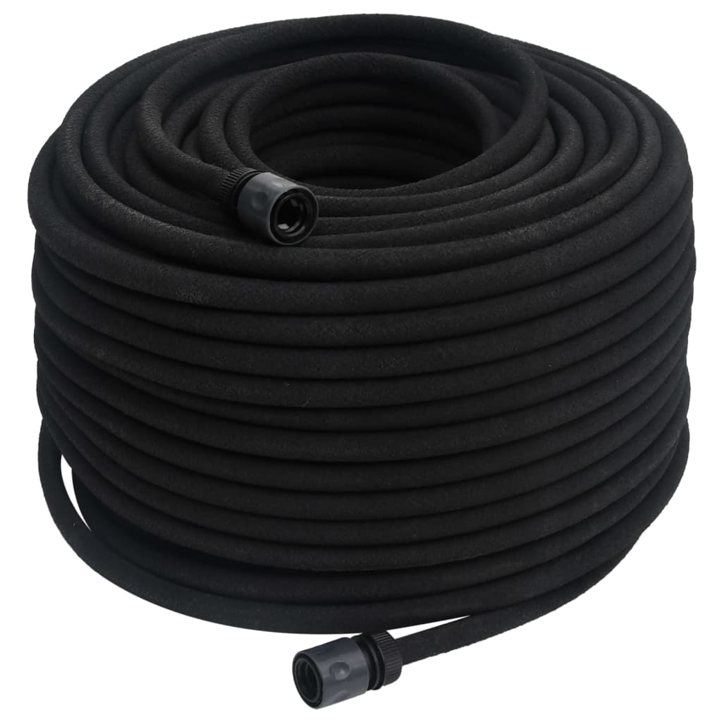 Tubo di Irrigazione da Giardino Nero 0,6" 100 m in Gomma