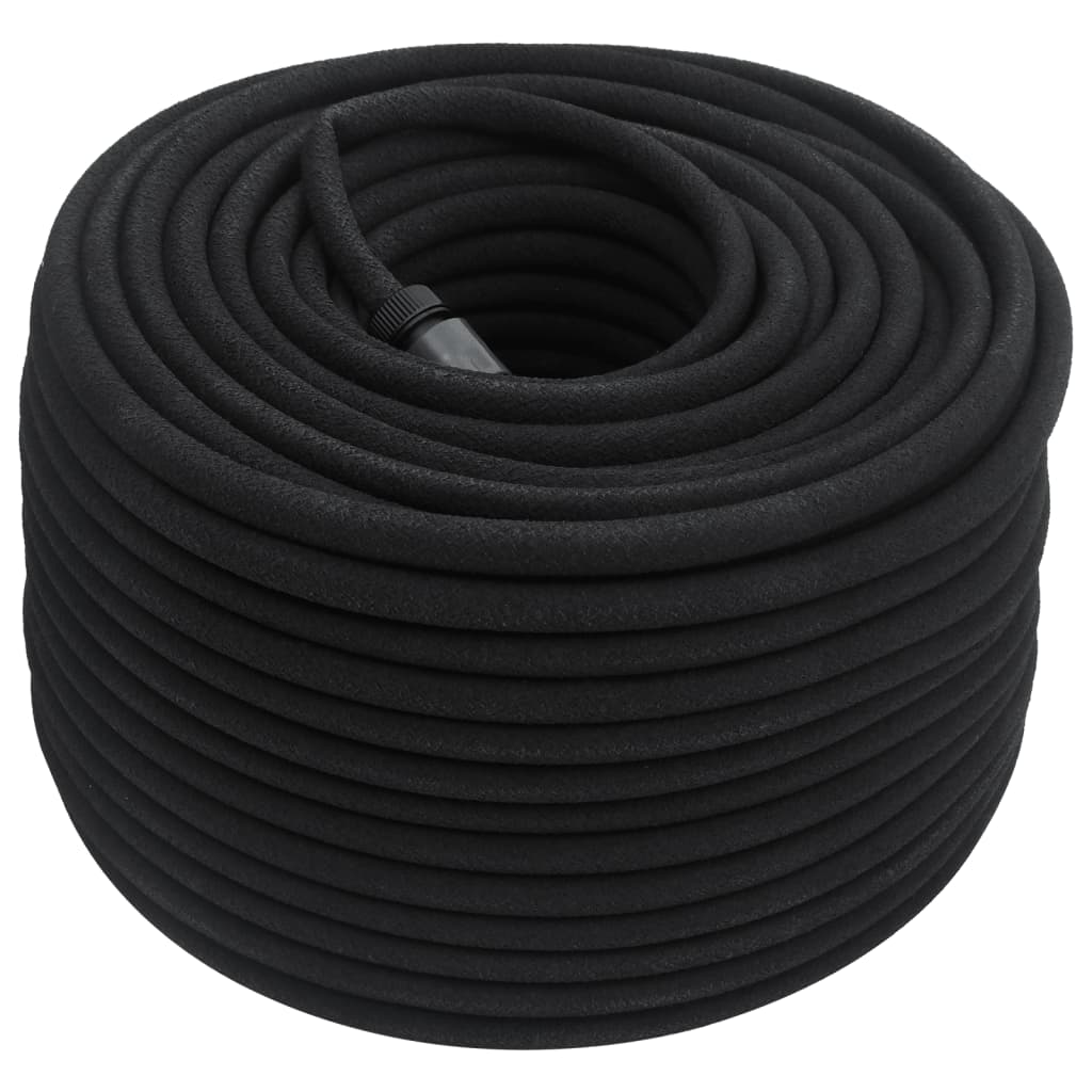 Tubo di Irrigazione da Giardino Nero 0,6" 100 m in Gomma