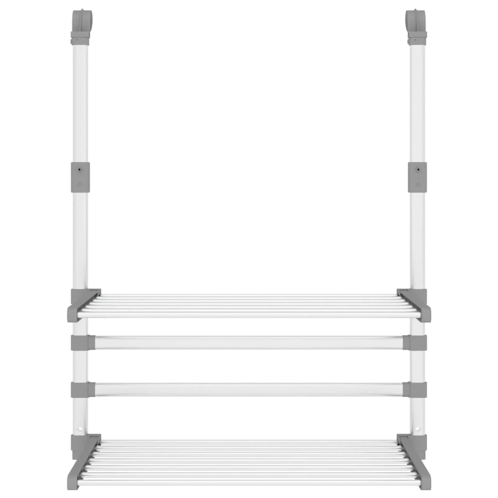 Stendino per Balcone 54x25x42 cm in Alluminio