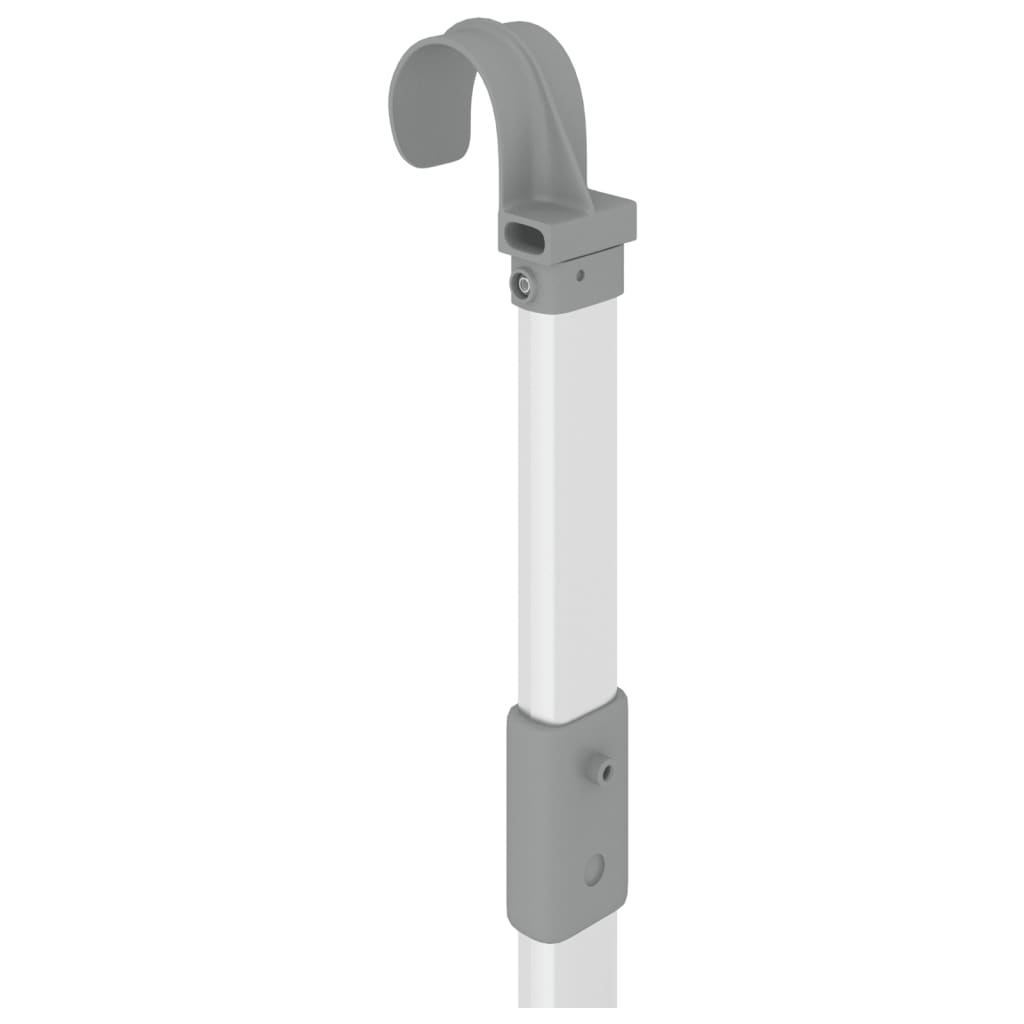 Stendino per Balcone 89x25x(60-95) cm in Alluminio