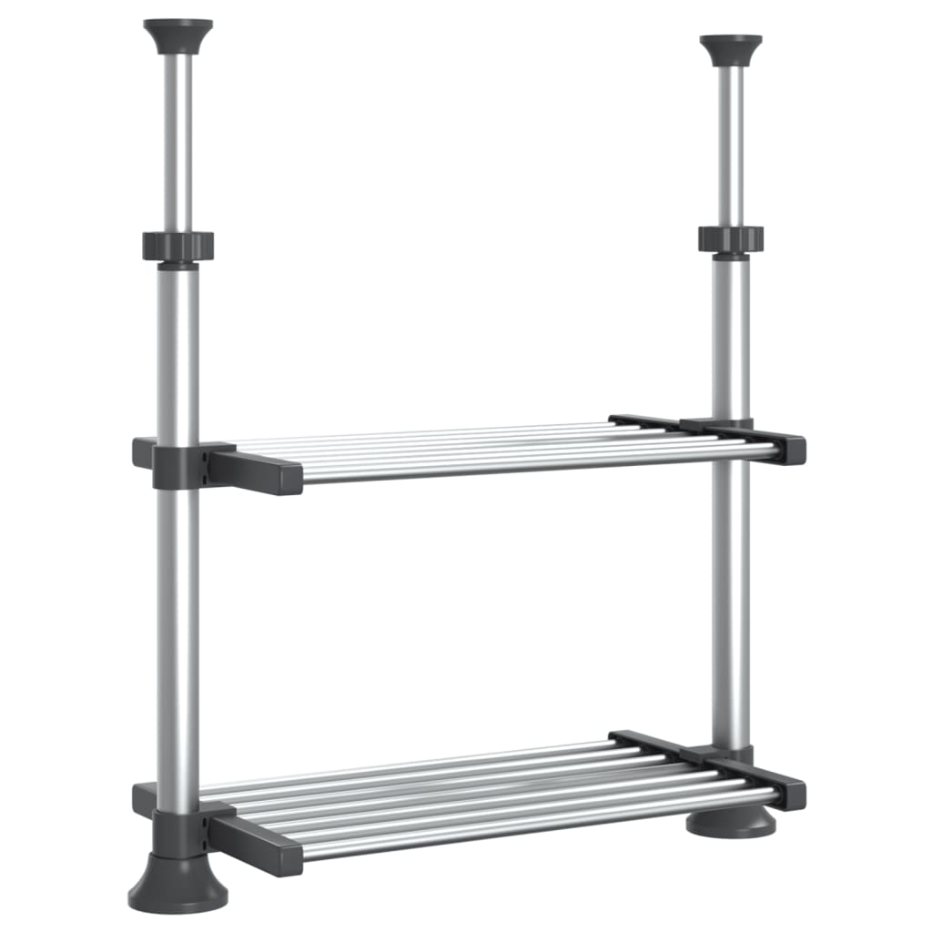 Ripiano da Cucina 50x25x(50-70) cm in Alluminio