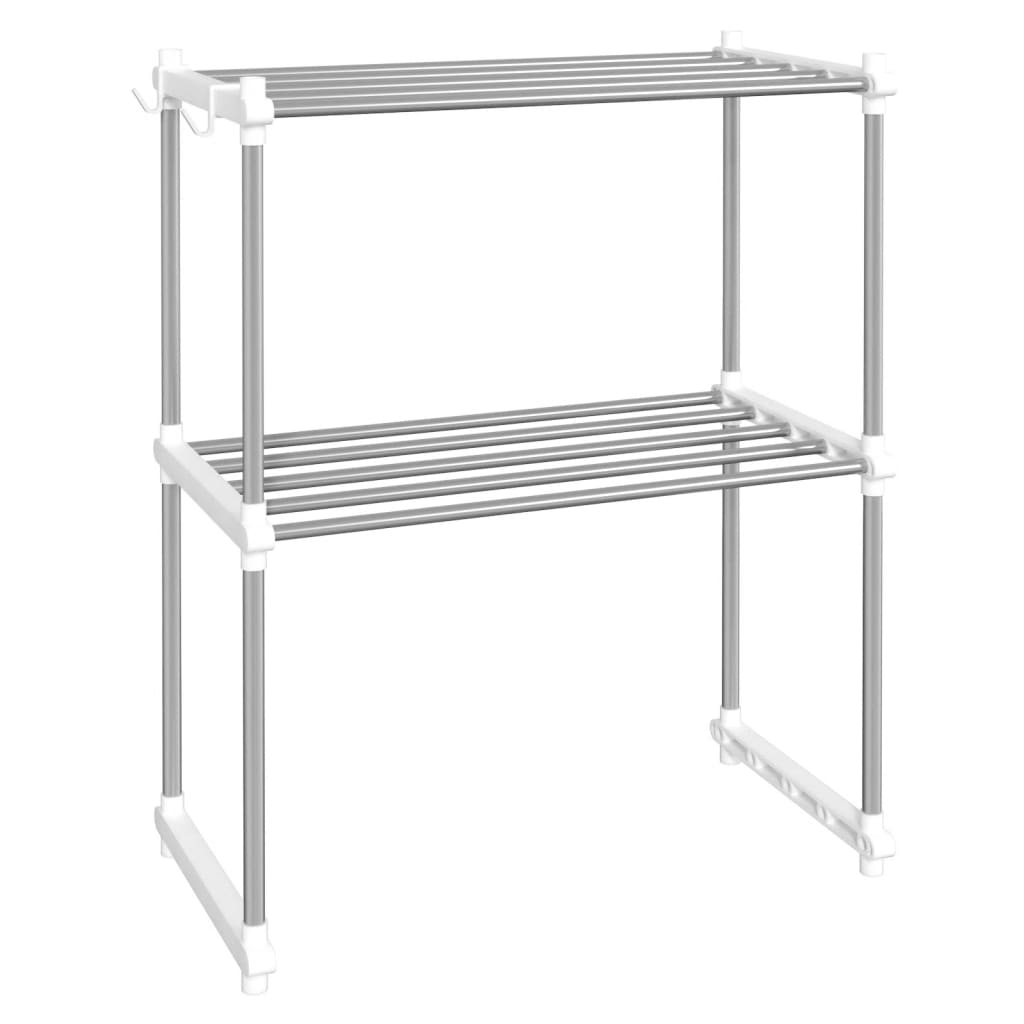 Ripiano per Microonde Bianco 51x27x63 cm in Alluminio
