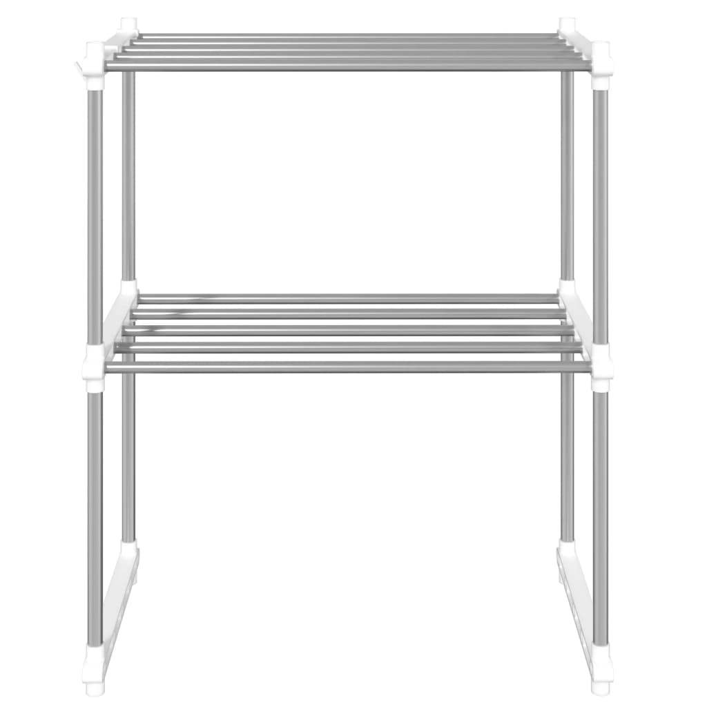 Ripiano per Microonde Bianco 51x27x63 cm in Alluminio
