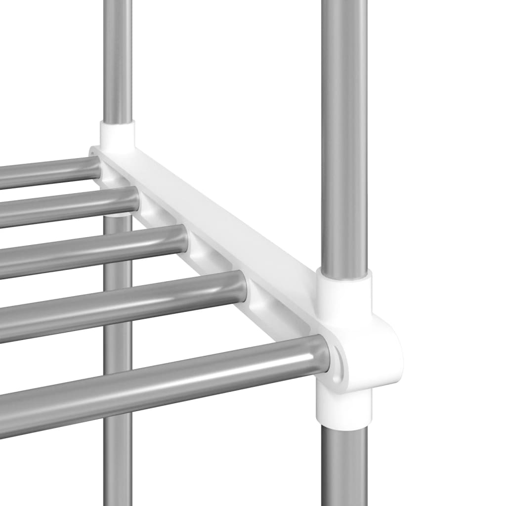 Ripiano per Microonde Bianco 51x27x63 cm in Alluminio
