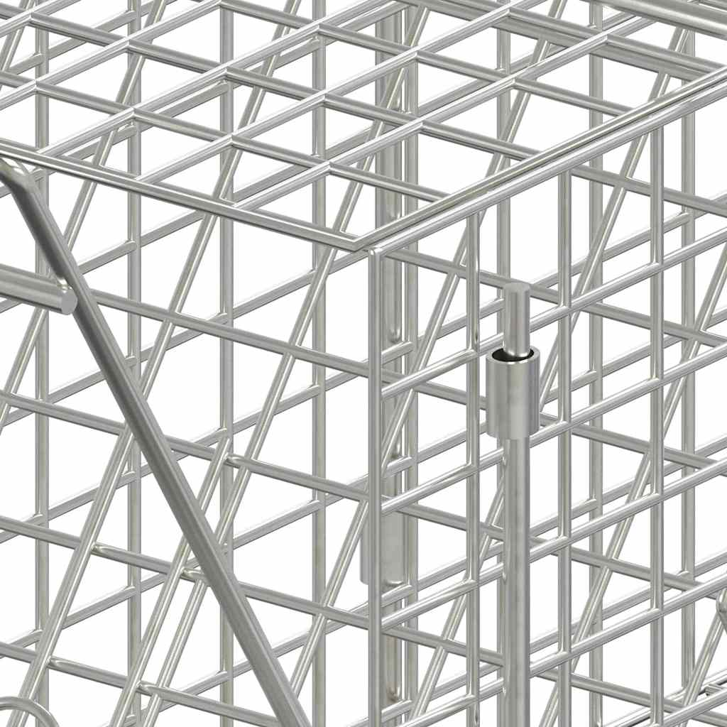 Trappola per animali 64,5x25x26,5 cm in ferro zincato