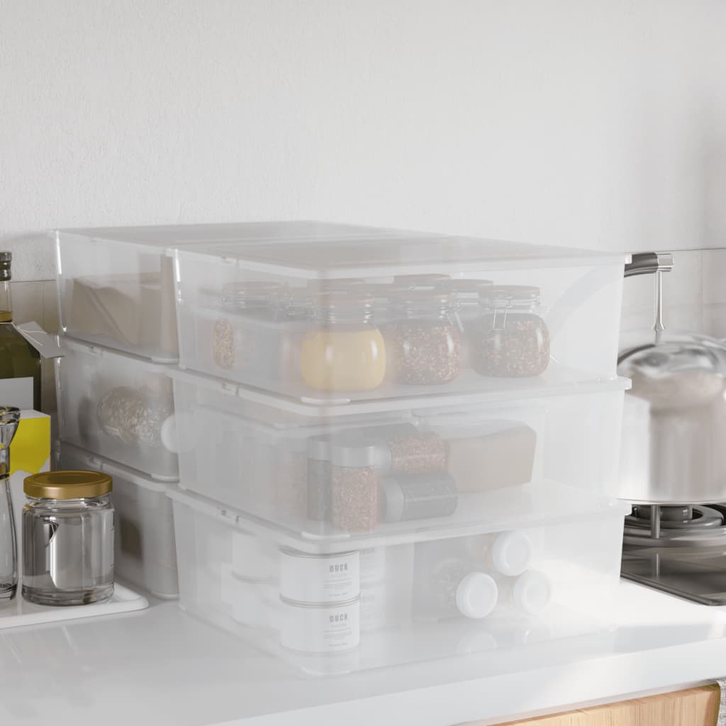 Contenitori in Plastica 6 pz 5 L Impilabili