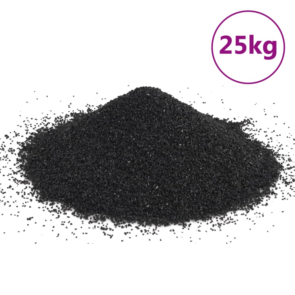 Sabbia per Acquari 25 kg Nera 0,2-2 mm