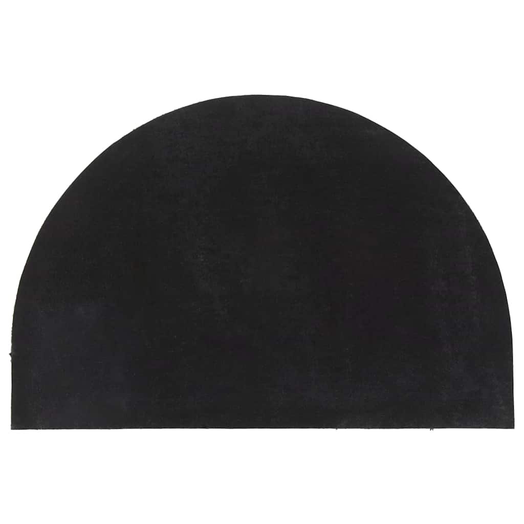 Zerbino Nero Mezzo Rotondo 60x90 cm Fibra di Cocco