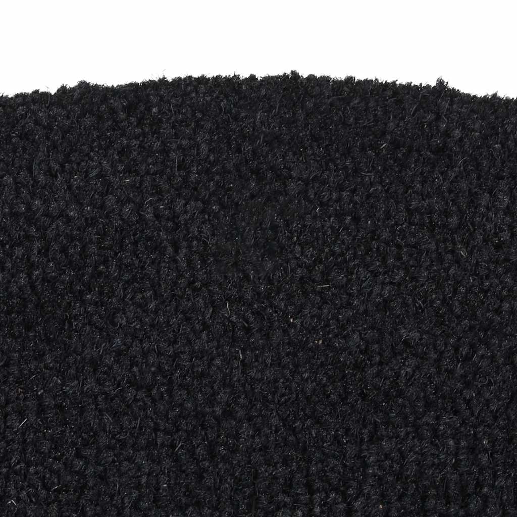 Zerbino Nero Mezzo Rotondo 60x90 cm Fibra di Cocco