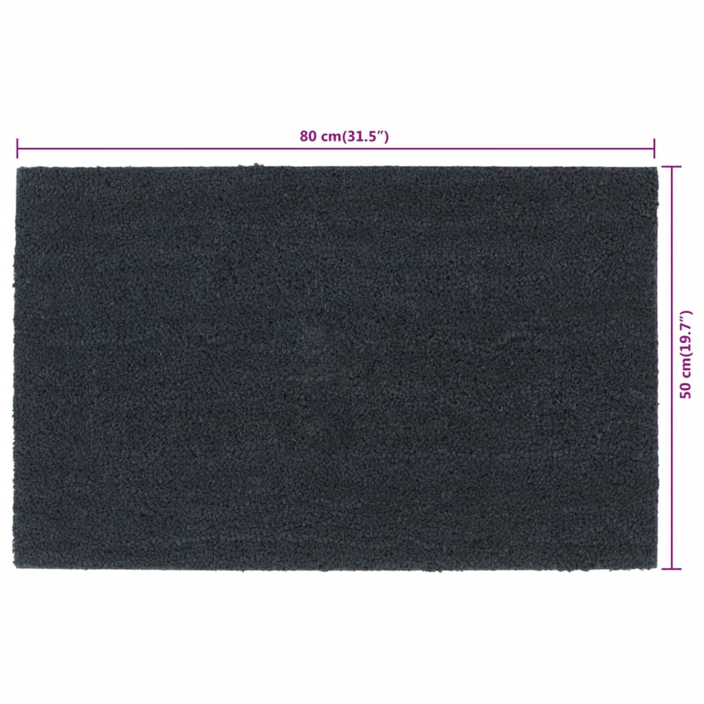 Zerbino Grigio Scuro 50x80 cm Fibra di Cocco