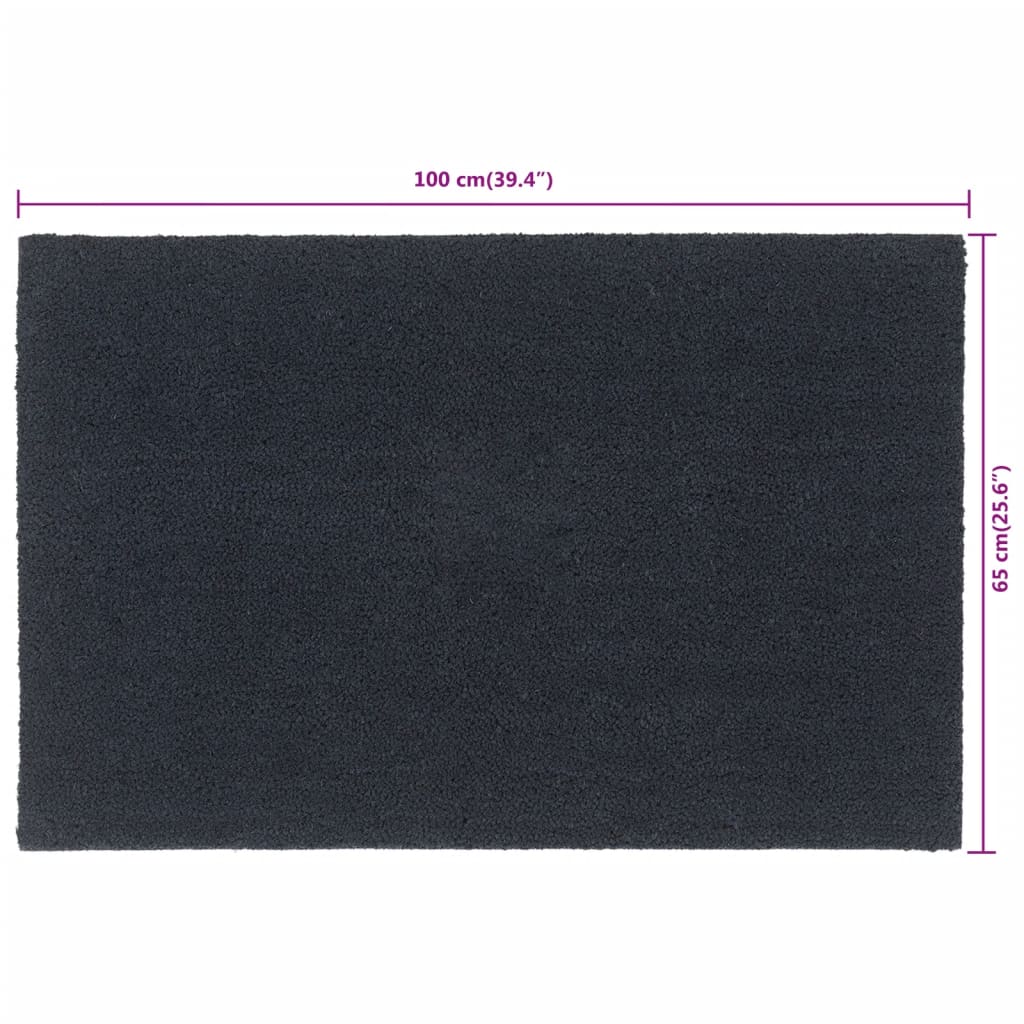 Zerbino Grigio Scuro 65x100 cm Fibra di Cocco