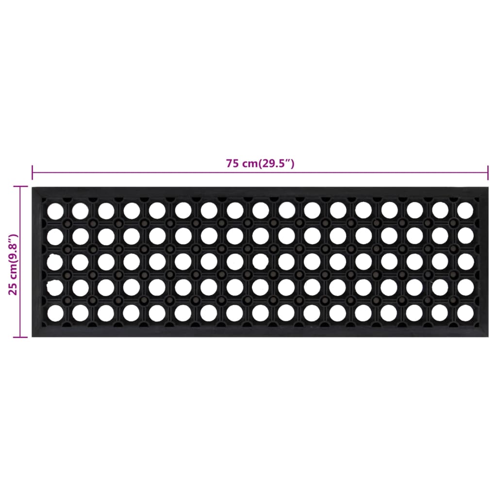 Tappetino per Scale 10 pz 25x75 cm in Gomma