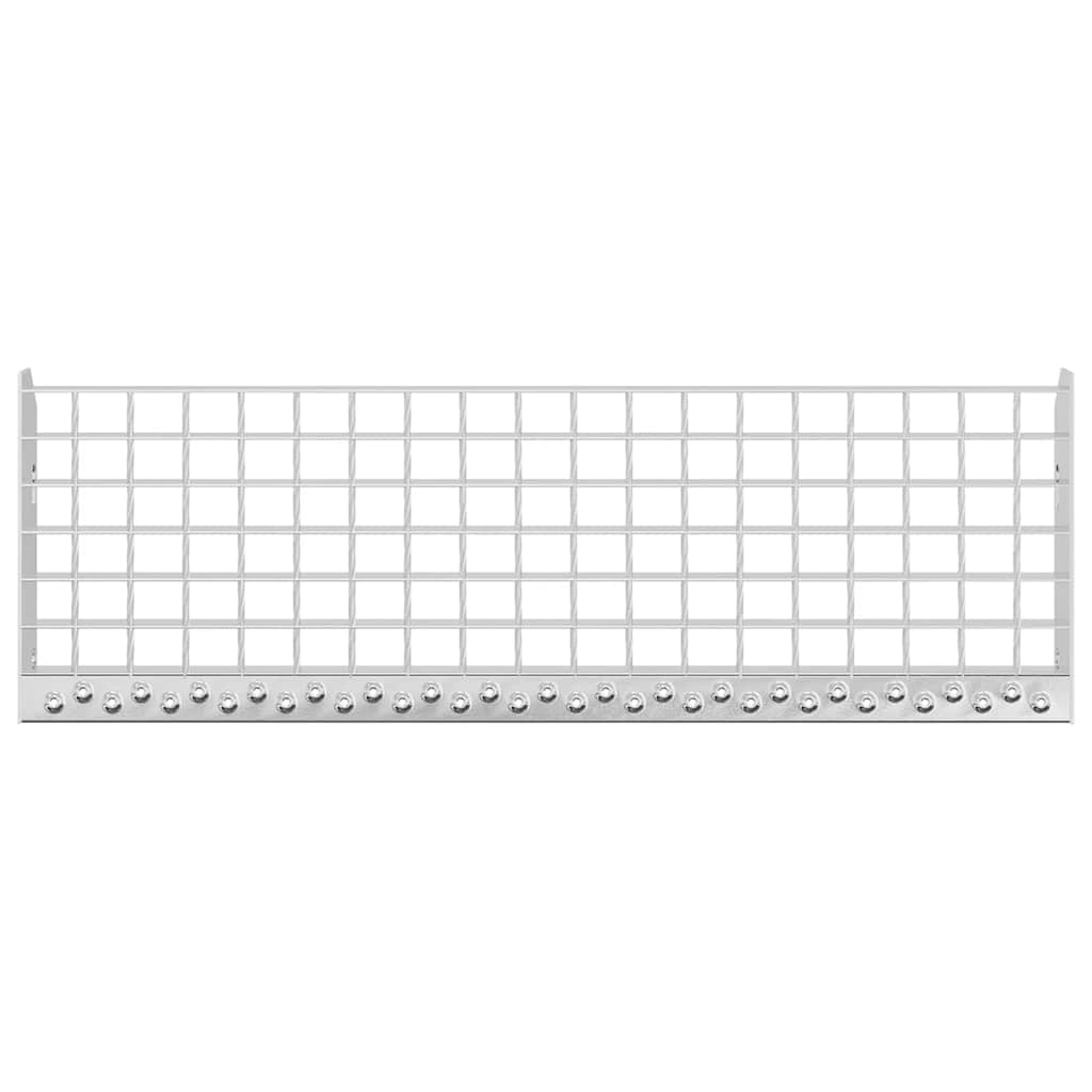Gradino in Griglia 70x24x7 cm Acciaio Zincato