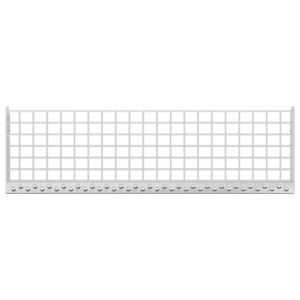 Gradino in Griglia 80x24x7 cm Acciaio Zincato
