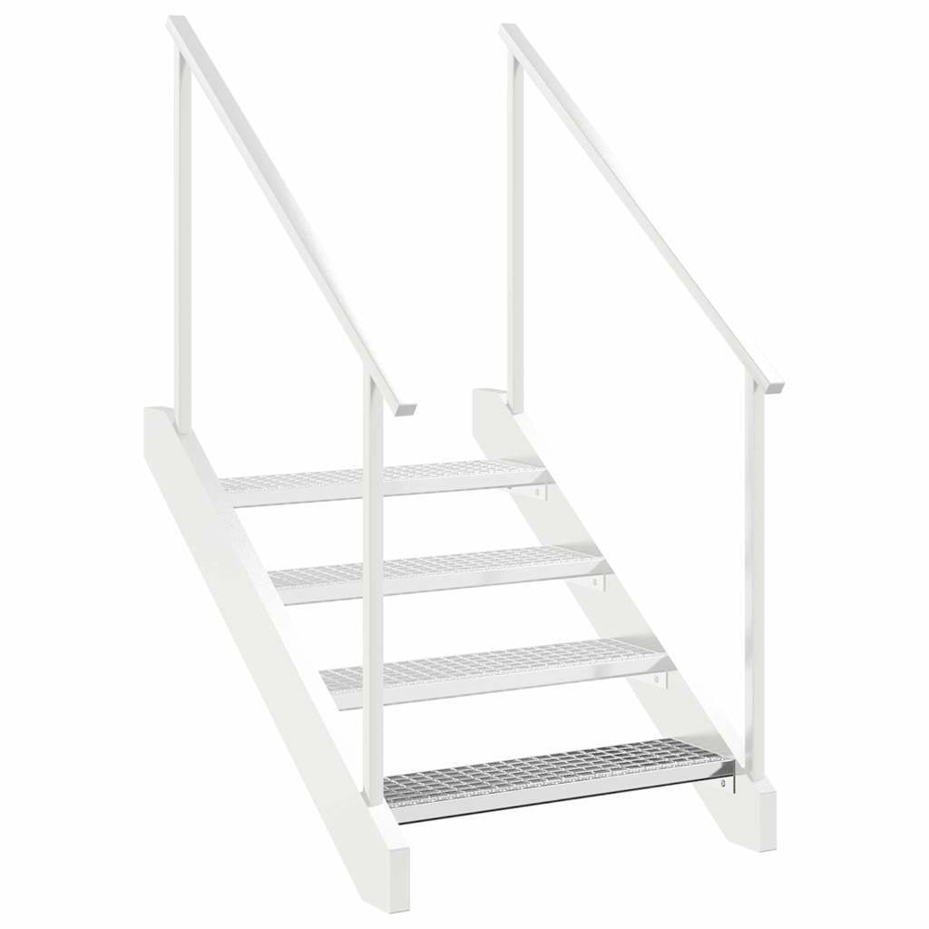 Gradino in Griglia 80x24x7 cm Acciaio Zincato