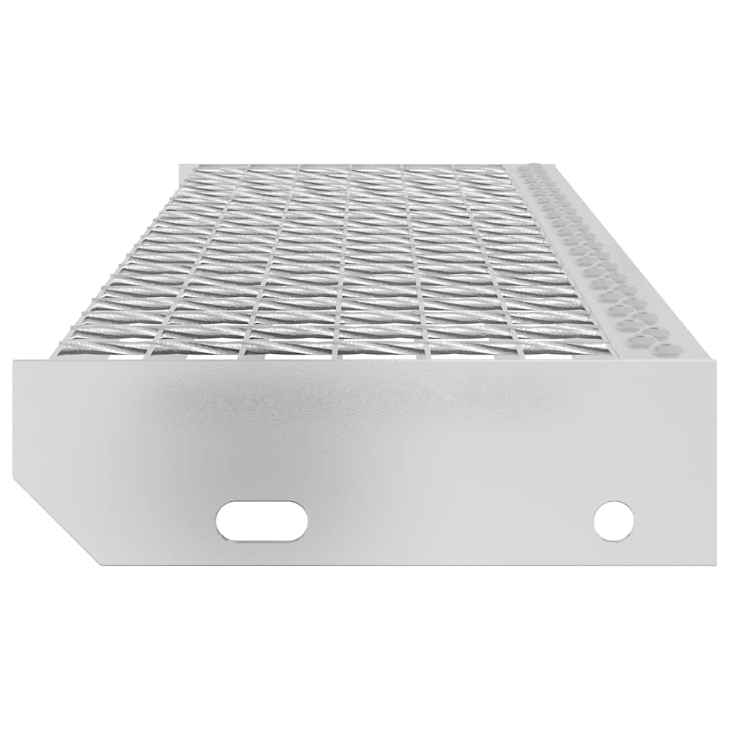 Gradino in Griglia 90x24x7 cm Acciaio Zincato