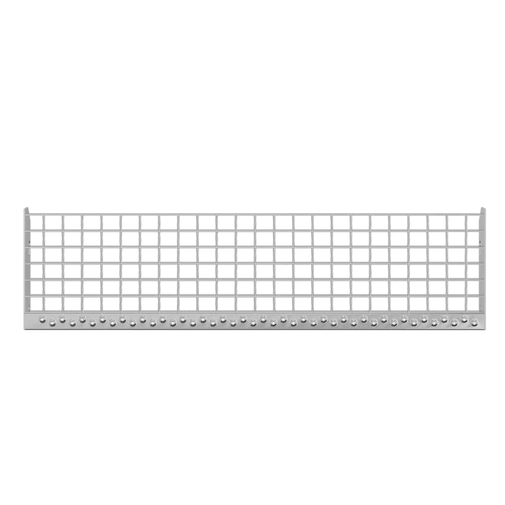Gradino in Griglia 90x24x7 cm Acciaio Zincato