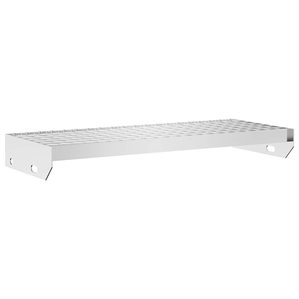 Gradino in Griglia 60x24x7 cm Acciaio Zincato