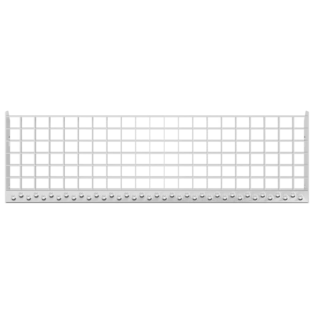 Gradino in Griglia 80x24x7 cm Acciaio Zincato
