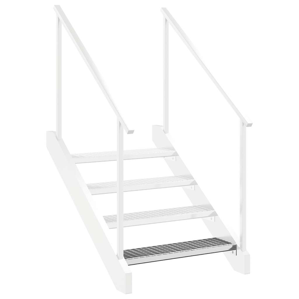 Gradino in Griglia 80x24x7 cm Acciaio Zincato