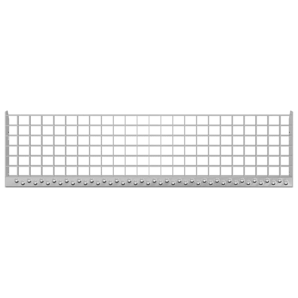 Gradino in Griglia 90x24x7 cm Acciaio Zincato