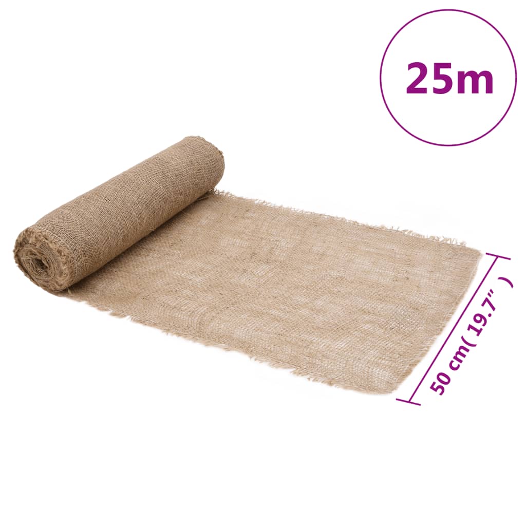Rotolo di iuta 0,5x25 m 100% iuta 200 gsm