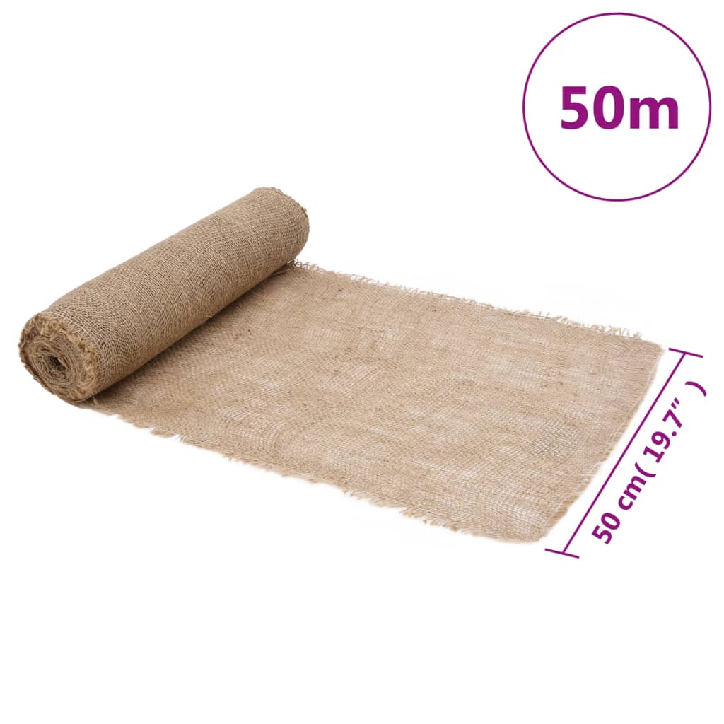 Rotolo di iuta 0,5x50 m 100% iuta 200 gsm